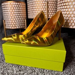 Sam Edelman Hazel Mimosa Gold Heels